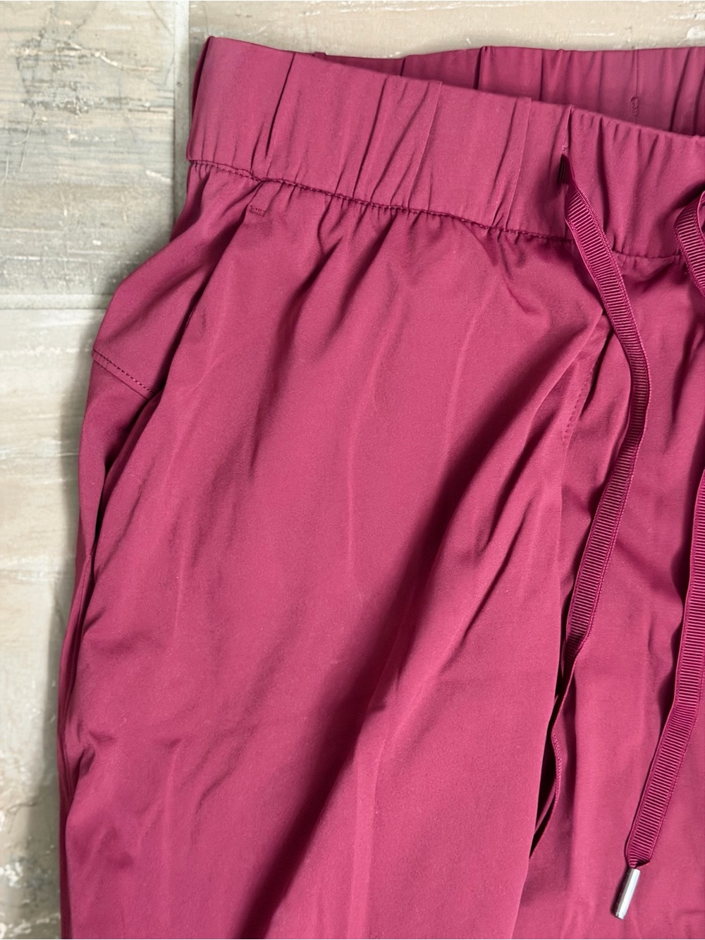 Women's Small Burgundy Deep Red Joggers - Picture 3 of 5